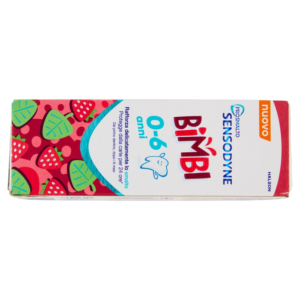 Sensodyne Prosmalto Bimbi, Dentifricio per Bambini 0-6 anni, Aroma Naturale Fragola e Menta, 50 ml